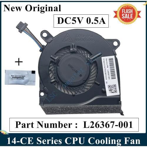 LSC New Original Laptop CPU Cooling Fan For HP 14-CE Series FAN L26367-001 100% Tested