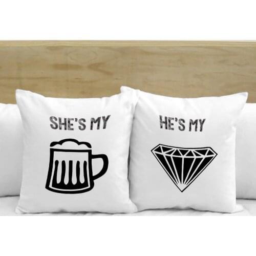 Personalized Dual O My White Pillow Case