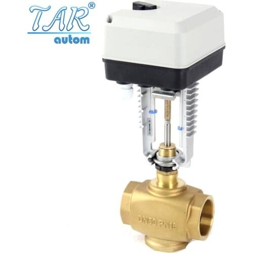 Electric valve driver Switch type Brass valve body Air conditioning Cooling and heating regulation Automatic Control System
