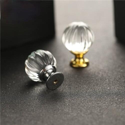 30mm Diamond Shape Design Crystal Glass Knobs Cupboard Drawer Pull Kitchen Cabinet Door Wardrobe Handles Hardware