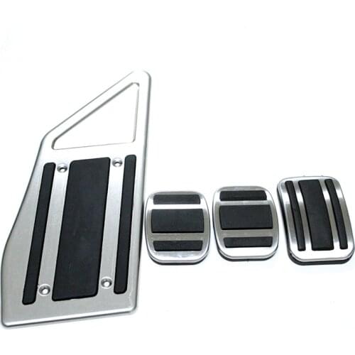 Car Styling AT/MT Gas Brake Pedal Cover Drill Steel Non-Slip Accelerator Overlay For Peugeot 3008 5008 2017 2018 2019 LHD