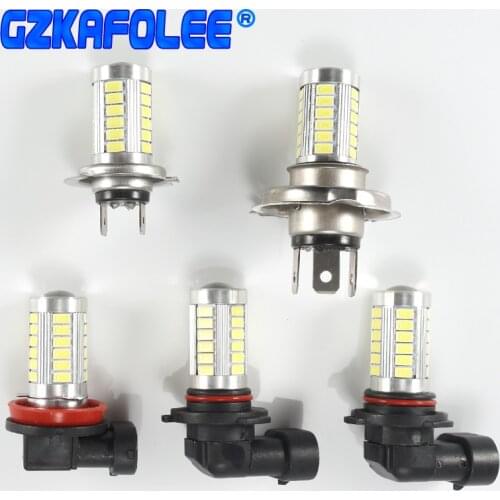 H4 H7 led H8 H11 H10 H16(jp) 9005 hb3 9006 hb4 1156 BA15S 1157 BAY15D LED Auto Fog Lamp Car Bulb 6000K with LENS 5630 LED Chip