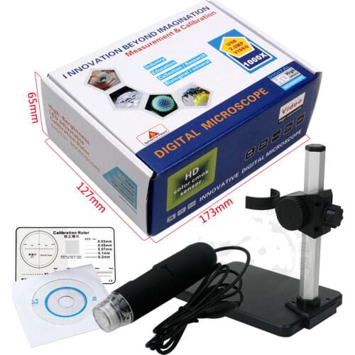 1000 times USB electron microscope, high definition digital microscope, camera and video recorder, lifting bracket industry