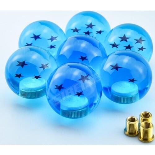 High Quality 1-7 Star Acrylic Blue Ball Rare Custom Gear Shift Knob