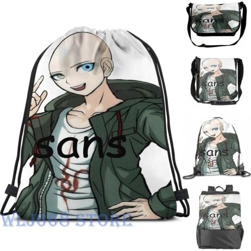 Funny graphic print shoulder Bags women komaeda sans Single shoulder backpack travel for men Gym Bag