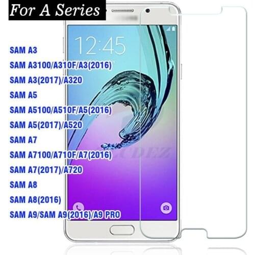 Tempered Glass For Samsung Galaxy A3 A4 A7 A8 A9 Ultra-thin Screen Protector for Samsung A5 2016 HD Toughened Protective Film