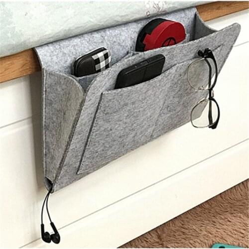 10PCS Remote Control Hanging Caddy Bedside Couch Storage Organizer Bed Holder Pockets Bed Sofa Organizer Pockets Book Holder