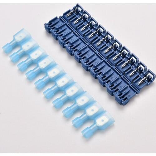 10 PCS T Tap Insulated Quick Splice Wire Terminal Spade Crimp Connector Combo Set 22-10AWG 0.5-6m