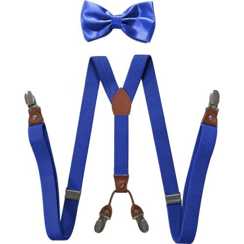 2020 Suspenders Bow Tie Set Men Fashion Suspensorio for Men Women Bowtie Braces Trousers Tirantes Wedding Leisure Shirt Stays