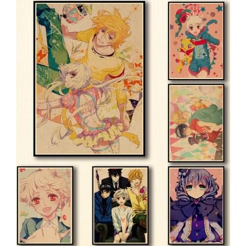 33 Designs Anime Karneval Kraftpaper Poster Artwork Fancy Wall Sticker for Coffee House Bar A3