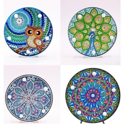 5D DIY Many Pattens Full Drill Diamond Painting Light Lamp Rhinestone Embroidery Special Shape Drill LED Diamond Painting Lamp