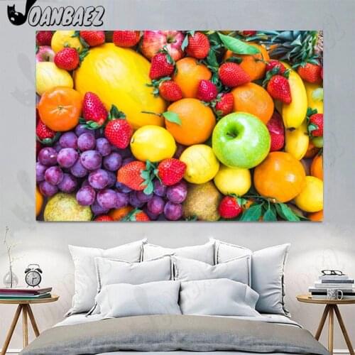 Still Life Diamond Painting 5D Diy Cross Stitch Fruit Picture Mosaic Digital Apple Sticker Diamond Embroidery Inlaid Room Decor