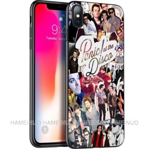 Black tpu case for iphone 5 5s SE 2020 6 6s 7 8 plus x 10 case for iphone XR XS 11 pro MAX case Panic At The Disco brendon urie