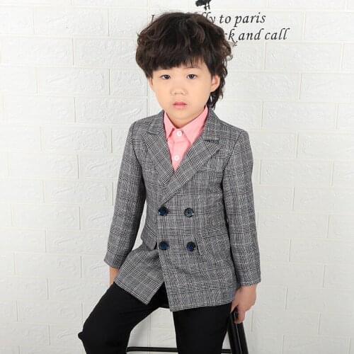 School Boys graduation Blazer Kids Formal Dance Jacket Children Wedding Birthday Party Performance Jacket