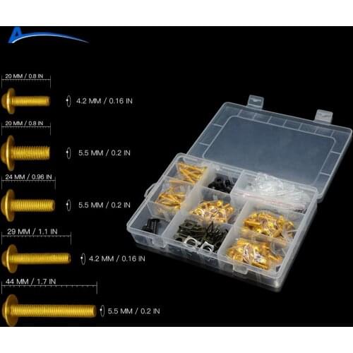 For Suzuki Universal Motorcycle Fairing Bolts Kit Screws Accessories GSXR1100 GSXR400 GT250 GT550 RG500 RGV250 VS800 Intruder