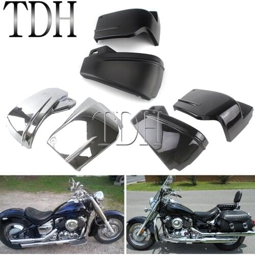 For Yamaha V-Star 650 DragStar 650 XVS650 XVS650A Custom Classic Motorcycle Black/Matte Black/Chrome Battery Side Fairing Cover
