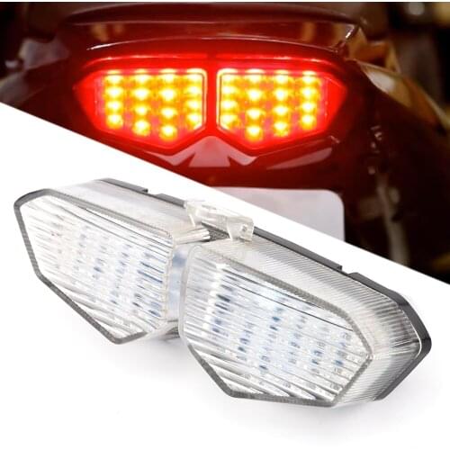 For YAMAHA YZF R6 2003 2004 2005 YZF R6S 2006 2007 2008 XTZ 1200 12-14 Rear Tail Light Brake Turn Signals Integrated LED Light