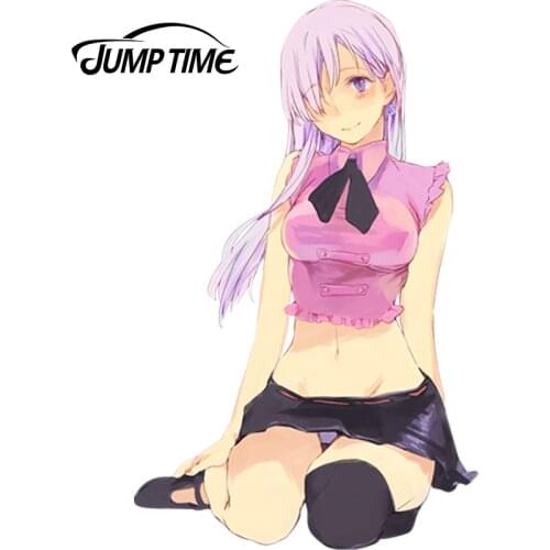 JumpTime 13cm x 8.1cm Hot Girl Car Decoration Stickers Nanatsu no Taizai Anime Drift Racing Windows Trunk Decal Car Sticker