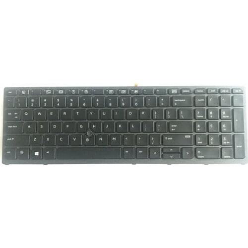 New for HP Zbook 15 G3 17 G3 US Keyboard backlit English Teclado