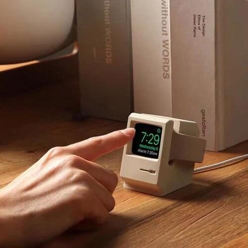 Retro Charger Dock Compact Stand For Apple Watch Series 1/2 38mm 42mm Charging Docking Desktop Holder New