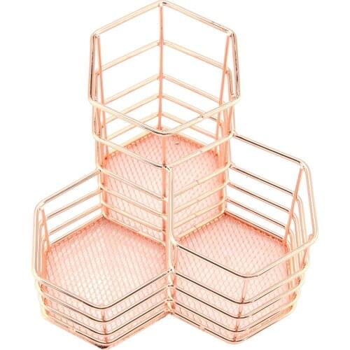 Wire Pencil Pen Holder Round Iron Mesh Pen Pencil Cup Desk Stationery Office Organizer Set Gift for Students Accessories