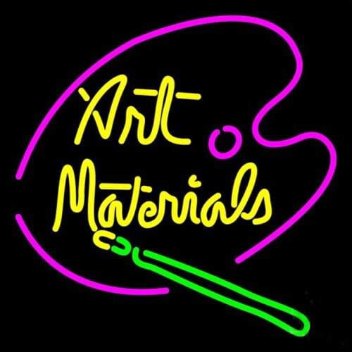 Art Materials Sign Custom Handmade Real Glass Tube Shop Store Company Commercial Advertise Decoration Display Neon Signs 16"X16"