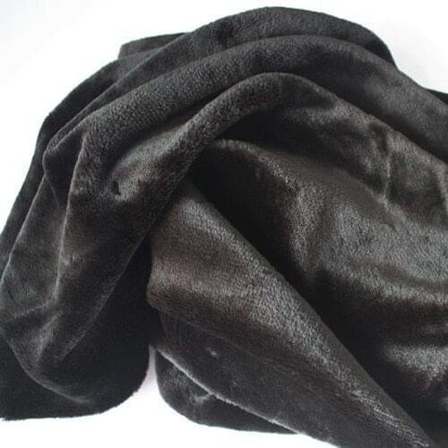 Soft Black Faux Fur Fabric Costumes Cosplay Crafts Blankets Size Sold By The Yard Free Shipping