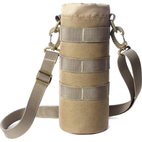 Outdoors Molle Water Bottle Pouch Tactical Bag Portable Water Bottle Pouch Molle Camping Kettle Bags for Backpack Vest Belt