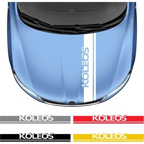 1PCS Car Styling Car Engine Hood Bonnet Sticker Stripes Decals Decor For Renault koleos Kadjar duster duster megane logan