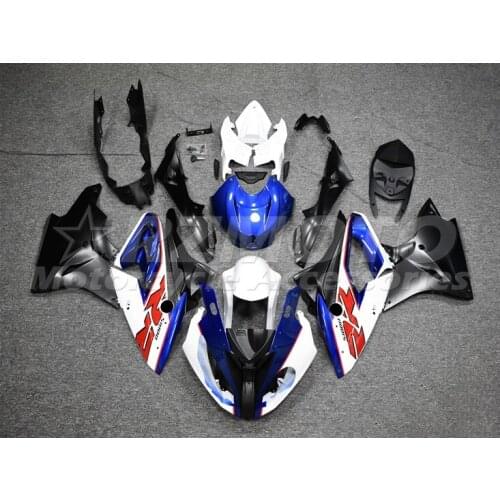 New ABS whole Motorcycle Fairings Kit Fit For BMW S1000RR 2017 2018 17 18 Bodywork Set Custom Blue White Cool