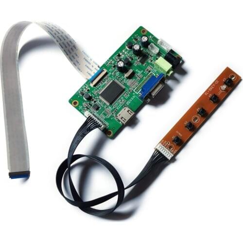 Fit B156XTN07/B156XTN08/B156XW04 VGA matrix LED/LCD 1366*768 30 Pin eDP monitor controller board DIY kit