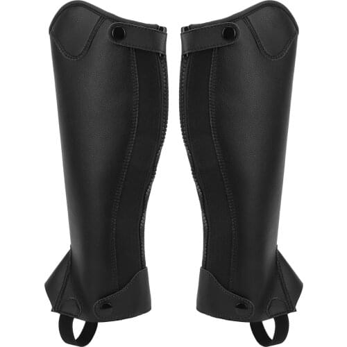 Horse Riding Half Chaps Comfortable Super Fiber Leather Half Chap Breathable Equestrian Half Chap For Childre Body Protector