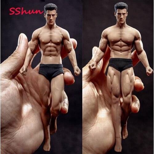 TM01A /TM02A Two Styles 1/12 Scale Male Head sculpted muscular Body The joints are movable Body Model For Hobby collection
