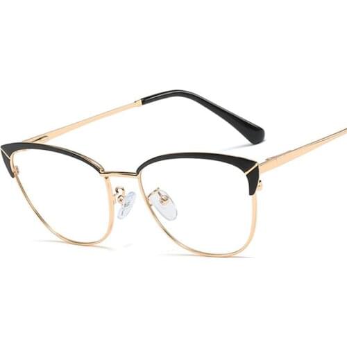Veshion Cat Eye Ultralight Glasses Frames Retro Men Women Optical Fashion Computer Glasses