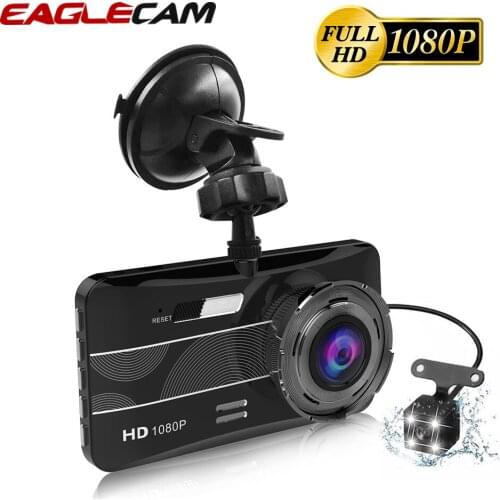 GT800 Dash Cam 4" Car Dvr Full HD 1080P With front with Rear View Two Dvrs Dual Camera Lens Auto Video Recorder Glass Dashboard