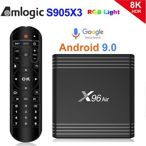 X96 Air Amlogic S905X3 Android TV BOX Android 9.0 4GB 32GB wifi 8K 24fps Netflix Set Top Box Media Pllayer PK X88 PRO 20 H96 MAX