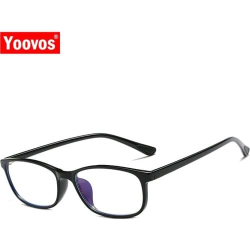 Yoovos 2021 Reading Glasses Women Flat Vintage Classic Eyeglasses Women Retro Square TR90 Okulary Blue Light Gafas De Mujer