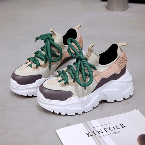 Luxury Brand Women Running Shoes Height Increasing 6 CM Sneakers Female Outdoor Sport Shoes Athletic Heel Cushioning Footwear