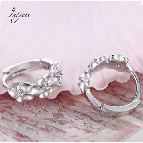 Top Sale 925 Sterling Silver Earring Woven Flowers Shape Earrings Embed CZ Crystal Pretty Earring For Wedding Accessories Gifts