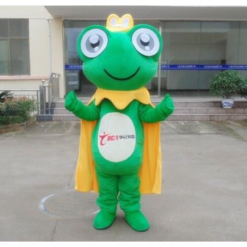 Hot Sale Frog Mascot Costume Halloween Cartoon for Birthday Party Funny Dress Mascot