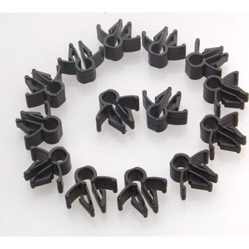 20pcs 6mm 1/4" Nylon Wire Cable Loom Routing Harness Clip Rod 7mm hole 90654-SA4-003 For honda Accord Civic RSX RL CR-V Insight