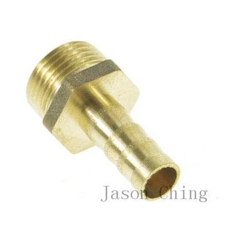 3/8" BSPP Connection Male-12mm barbed Hose Brass Adapter Coupler Connector QTY.5