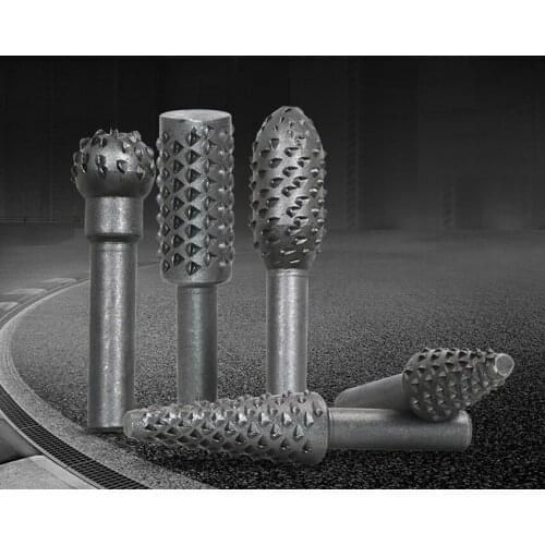 5pcs/set Woodworking Rotary Embossed Rasp Metal Grinding Carpenter Handheld Tools Wood Carving Files Burr Electric Grinder