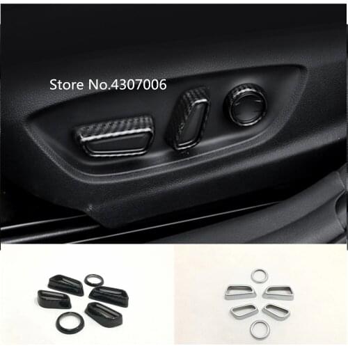 For Toyota Avalon XX50 2018 2019 2020 Car Styling Detector Seat Adjustment Knob Button Switch Trim Accessories 6pcs