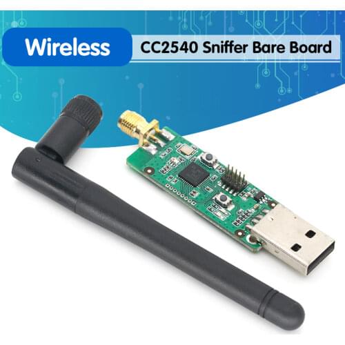 Wireless Zigbee CC2540 Sniffer Bare Board Packet Protocol Analyzer Module USB Interface 4.0 Bluetooth Module with Antenna
