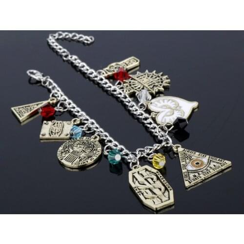 Fantastic Beasts Series Bracelets Vintage Charms Gold COINS U.S. congress Magic Book Suitcase Pendant Bracelet for Women Gift
