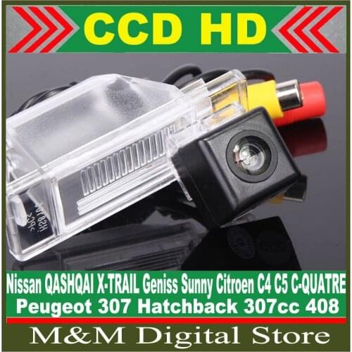 CCD CCD Car Reverse Camera for Nissan QASHQAI X-TRAIL Geniss Sunny/ Citroen C4 C5 C-QUATRE/ Peugeot 307 Hatchback 307CC 408