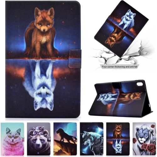 Tablet Coque For Lenovo P11 Case TB-J606F Wolf Fox Animal Cover For Funda Lenovo Tab P11 TB J606F Case Cover 11 Inch
