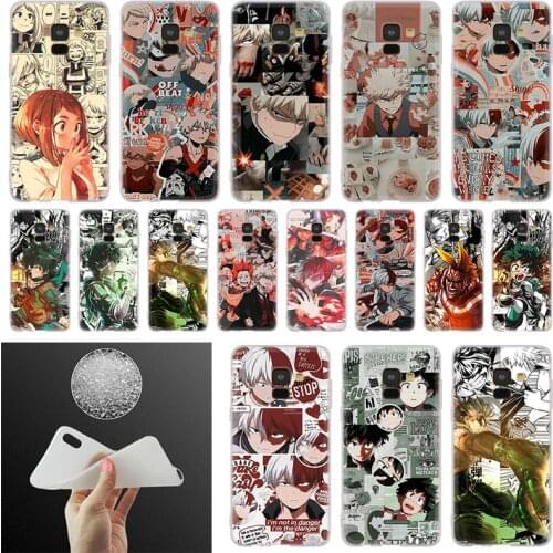 Phone Case For Samsung Galaxy A10 A20 A30 A40 A50 A51 A70 A6 A8 Plus A7 A9 2018 A3 A5 2017 Cover Japan Anime My Hero Academia