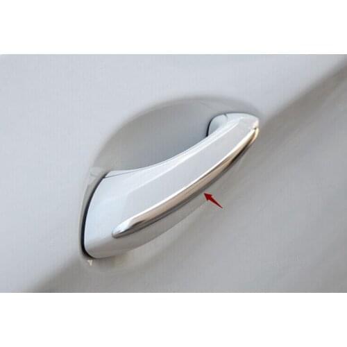 4pcs/lot Auto Stainless Steel Car Door Handle Decorative Cover Trim Strip For BMW 5 Series 525/530/520Li 2010-2015 Car-styling